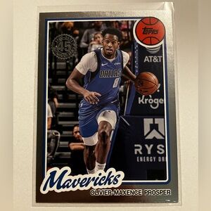 Topps NBA 45th Anniversary OLIVIER-MAXENCE PROSPER 80BK-47 Mavericks Card